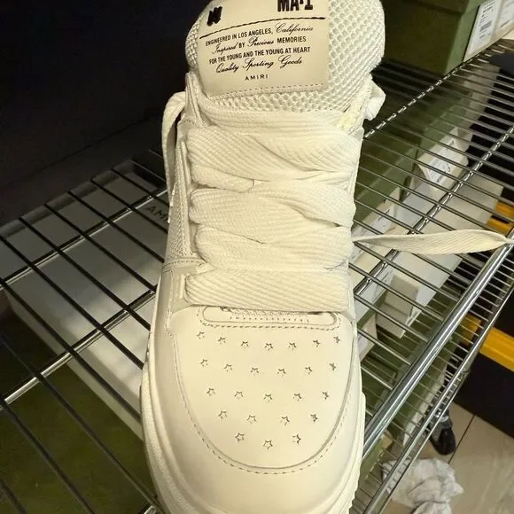 Amiri White Sneakers men's 6 brand new with box and dustbag